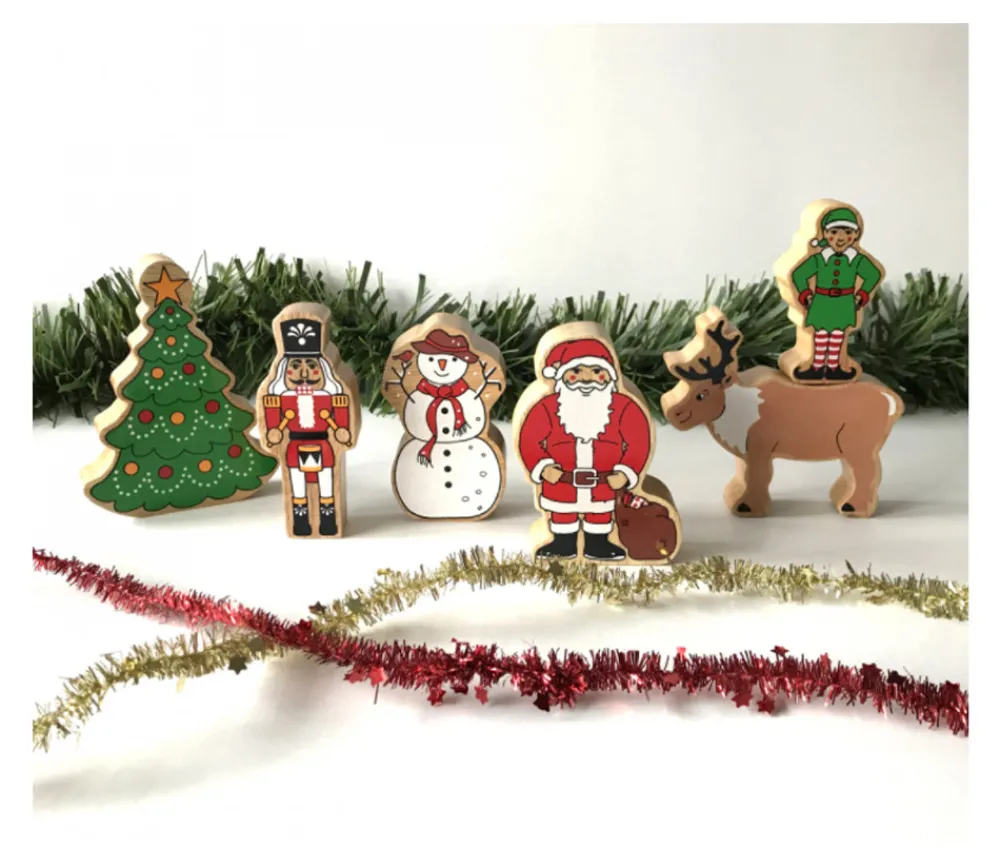 Tout Pour le Jeu Père Noël en bois 105 x 74 x 25 mm personnage jeu