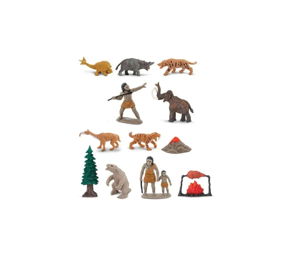 Tout Pour le Jeu Préhistoire : set 12 figurines livrées avec tube de rangement