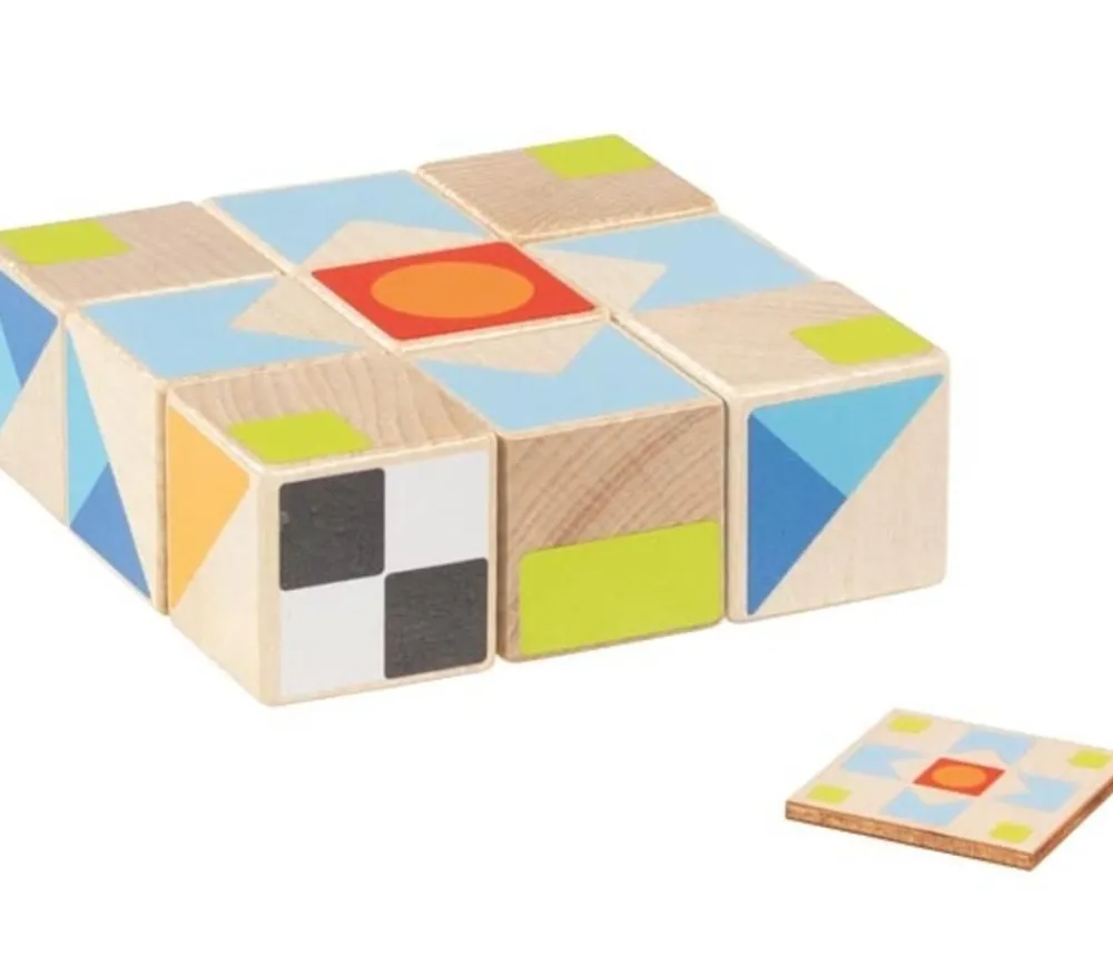 Tout Pour le Jeu Puzzle 9 cubes en bois Kubus