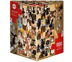 Tout Pour le Jeu Puzzle 1000 pièces échiquier fou - Black or White de Degano. Heye