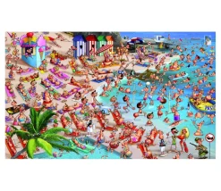 Tout Pour le Jeu Puzzle 1000 pièces La Plage, Ruyer. Série comique Piatnik