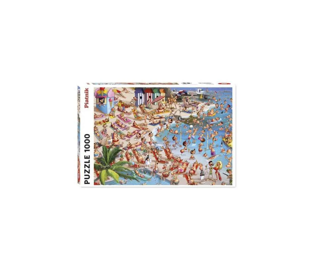 Tout Pour le Jeu Puzzle 1000 pièces La Plage, Ruyer. Série comique Piatnik