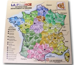 Tout Pour le Jeu Puzzle bois Carte de France dans cadre 29,9 cm