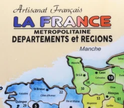 Tout Pour le Jeu Puzzle bois Carte de France dans cadre 29,9 cm