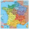 Tout Pour le Jeu Puzzle bois Carte de France Régions 24 pièces