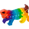 Tout Pour le Jeu Puzzle bois Chat 10 pièces 1 à 10 - commerce équitable