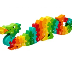 Tout Pour le Jeu Puzzle bois dragon alphabet 26 pièces A à Z - commerce équitable