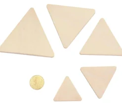 Tout Pour le Jeu Puzzle bois naturel 5 triangles - plateau 33 x 21 cm