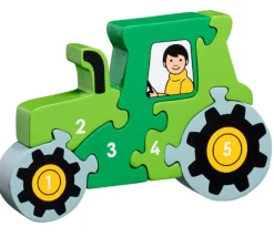 Tout Pour le Jeu Puzzle bois tracteur 1 à 5 - commerce équitable