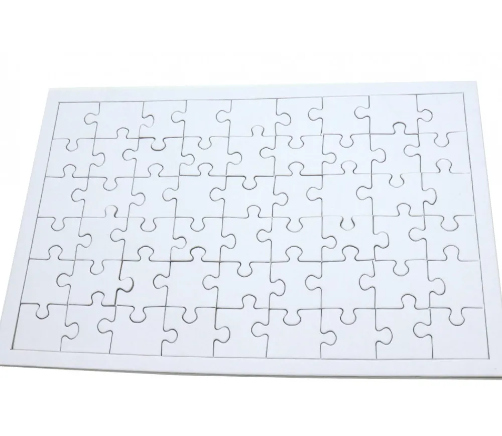 Tout Pour le Jeu Puzzle carton blanc 54 pièces à personnaliser 24 x 16 cm