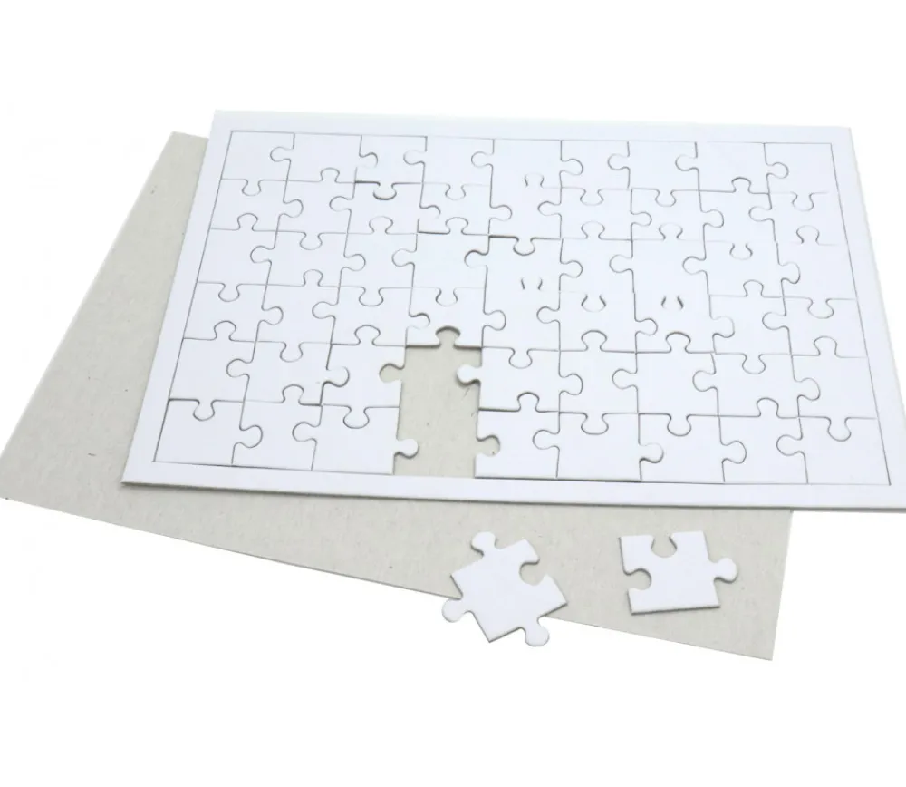 Tout Pour le Jeu Puzzle carton blanc 54 pièces à personnaliser 24 x 16 cm