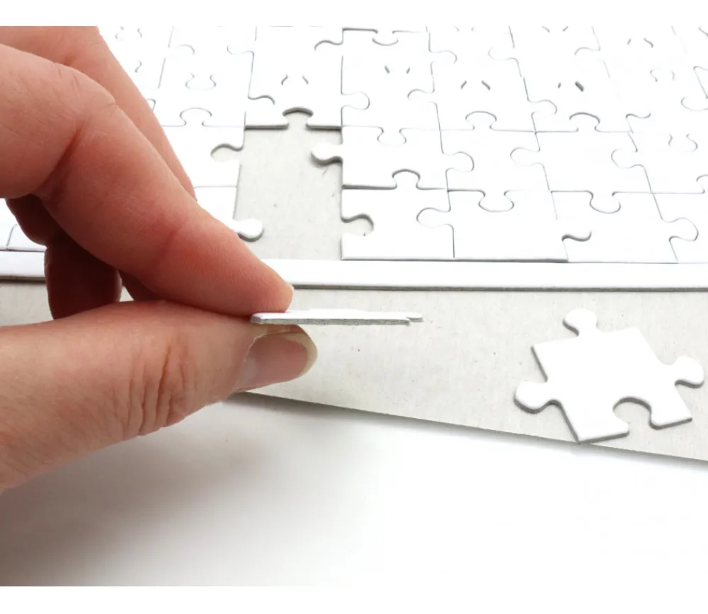 Tout Pour le Jeu Puzzle carton blanc 54 pièces à personnaliser 24 x 16 cm