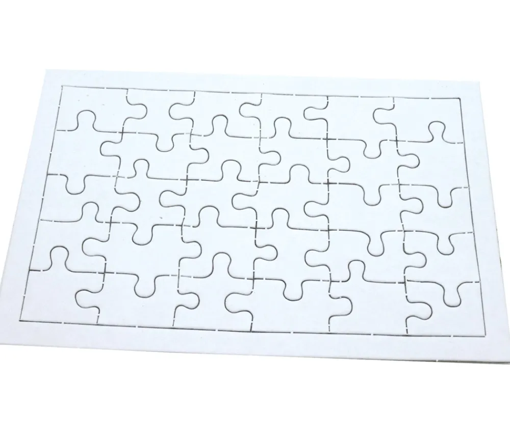 Tout Pour le Jeu Puzzle carton blanc 30 pièces à personnaliser 20 x 13 cm
