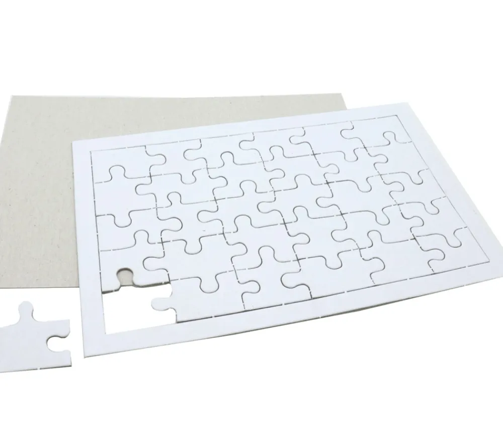 Tout Pour le Jeu Puzzle carton blanc 30 pièces à personnaliser 20 x 13 cm