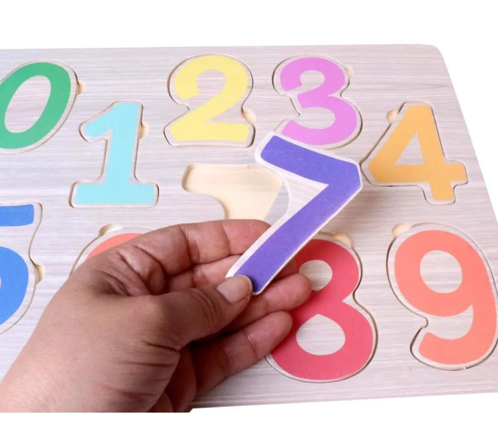 Tout Pour le Jeu Puzzle des chiffres en bois - 30 x 21 cm