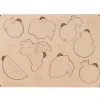 Tout Pour le Jeu Puzzle des fruits 8 pièces en bois naturel