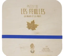Tout Pour le Jeu Puzzle éducatif en bois - Les feuilles, bogues et fruits