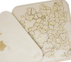Tout Pour le Jeu Puzzle éducatif en bois - La France (3 niveaux : département, région et fleuve)