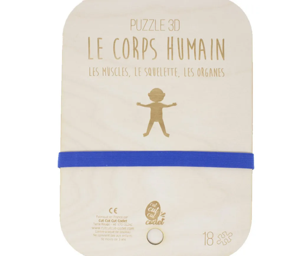 Tout Pour le Jeu Puzzle éducatif en bois Le corps humain : muscle, squelette et organes