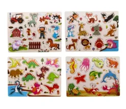 Tout Pour le Jeu Puzzle en bois 10 à 11 pièces à encastrer le monde marin