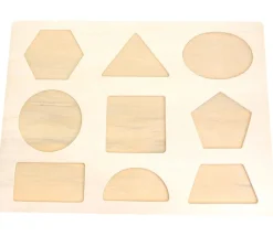 Tout Pour le Jeu Puzzle en bois 9 formes géométriques