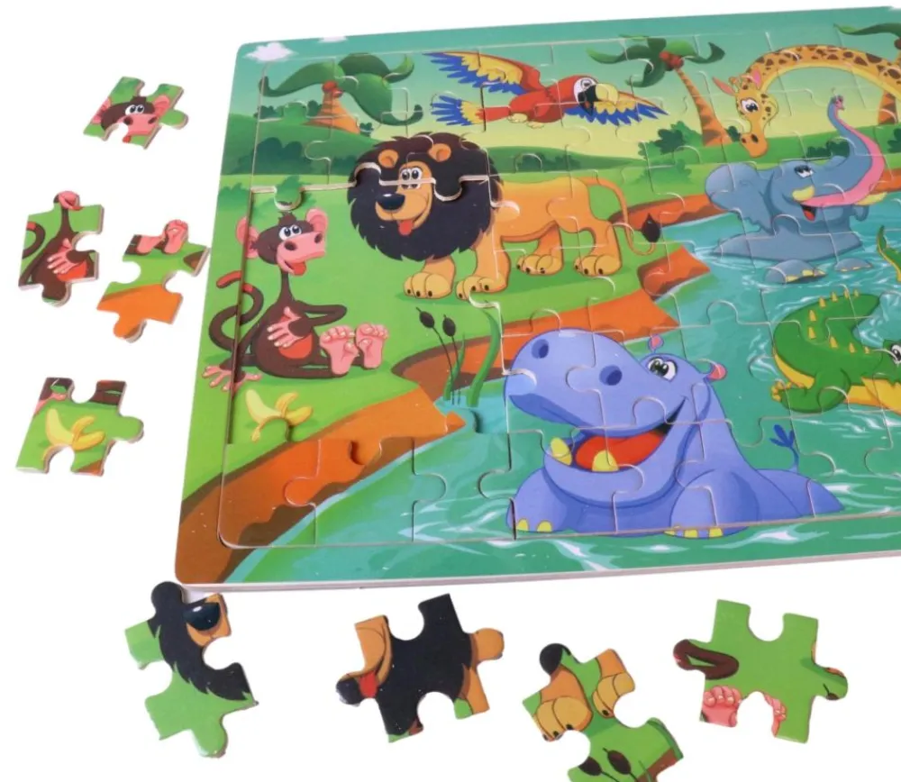 Tout Pour le Jeu Puzzle en bois 60 pièces - thème savane