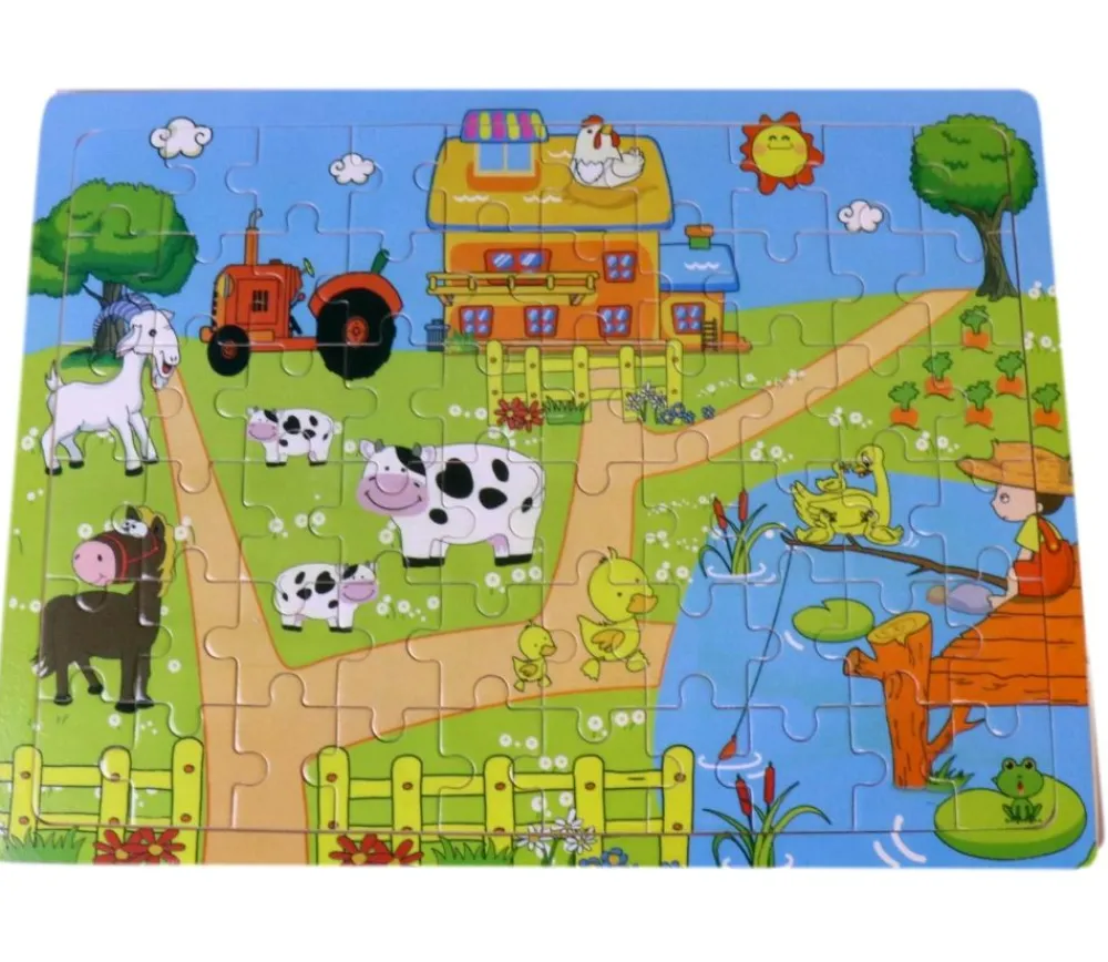 Tout Pour le Jeu Puzzle en bois 60 pièces - thème ferme