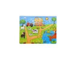 Tout Pour le Jeu Puzzle en bois 60 pièces - thème ferme