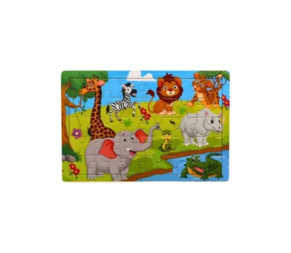 Tout Pour le Jeu Puzzle en bois 30 pièces animaux sauvages