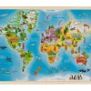 Tout Pour le Jeu Puzzle en bois 192 pièces carte du monde 46.5 x 33 cm