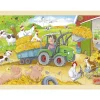 Tout Pour le Jeu Puzzle en bois 24 pièces Ferme le petit tracteur