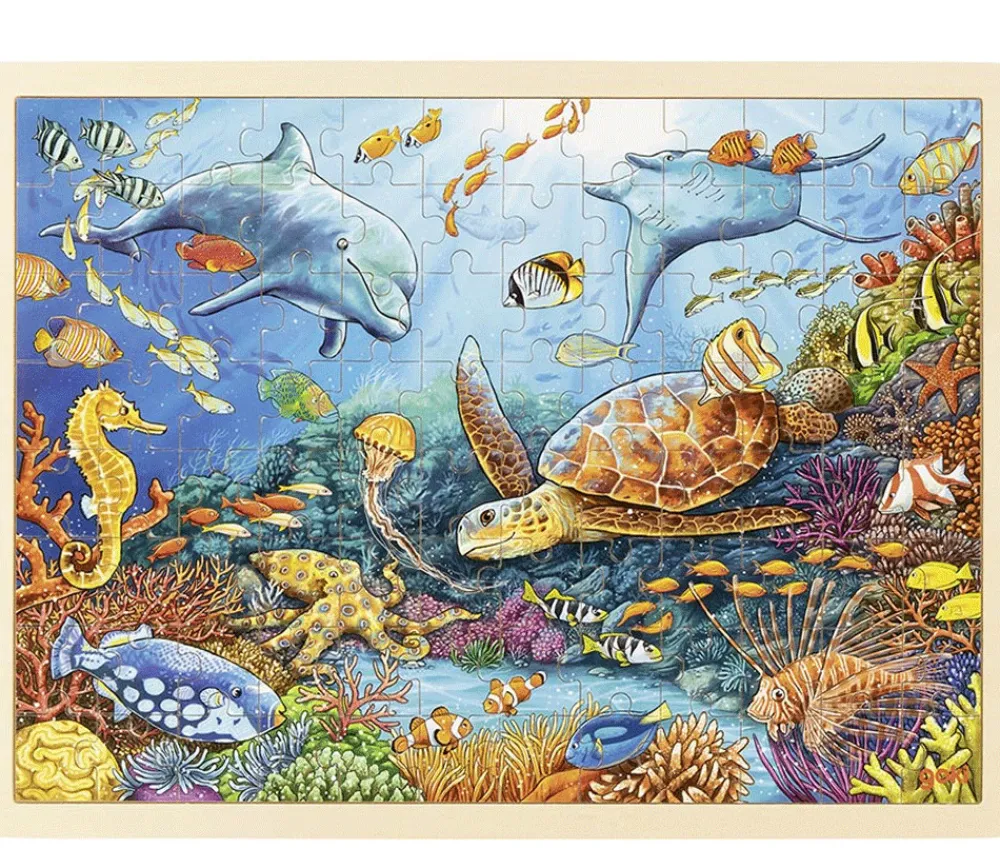 Tout Pour le Jeu Puzzle en bois 96 pièces Océan Grande barrière de Corail
