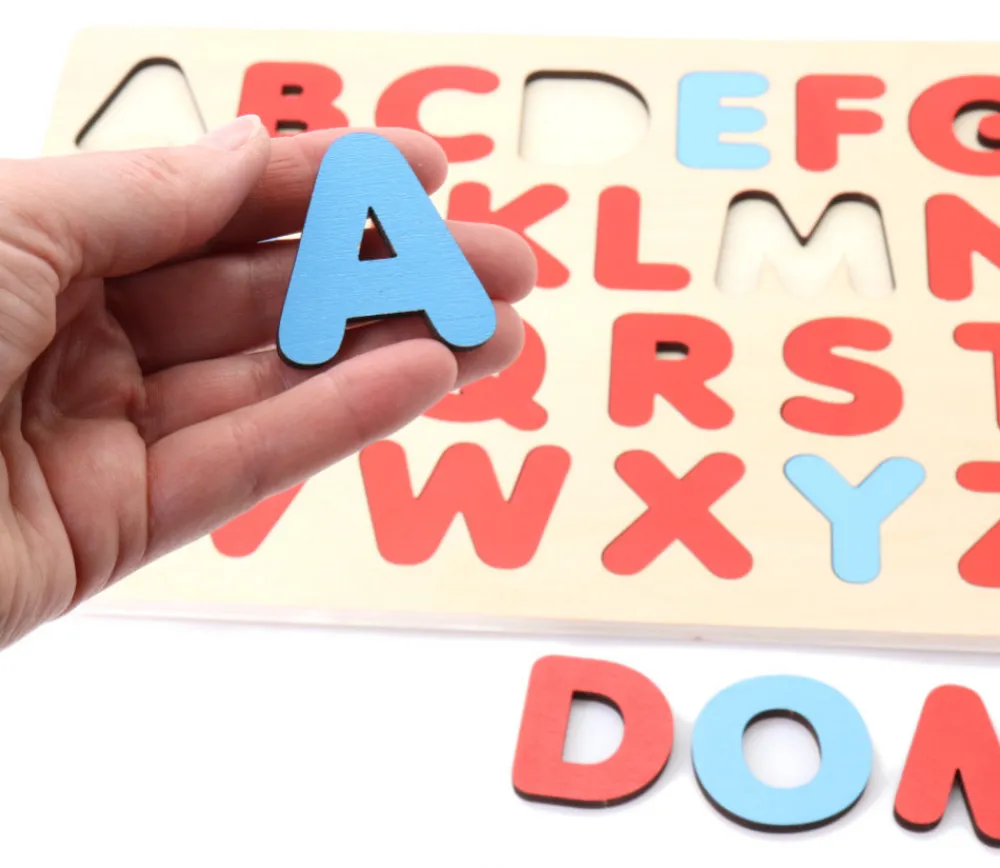 Tout Pour le Jeu Puzzle en bois alphabet méthode Montessori - Cadre 30 x 21 cm