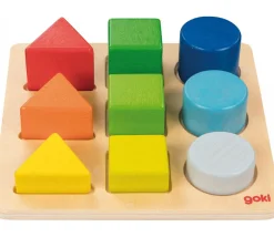 Tout Pour le Jeu Puzzle en bois classement formes, couleurs et hauteurs
