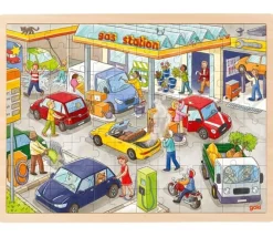 Tout Pour le Jeu Puzzle en bois de 96 pièces Station service