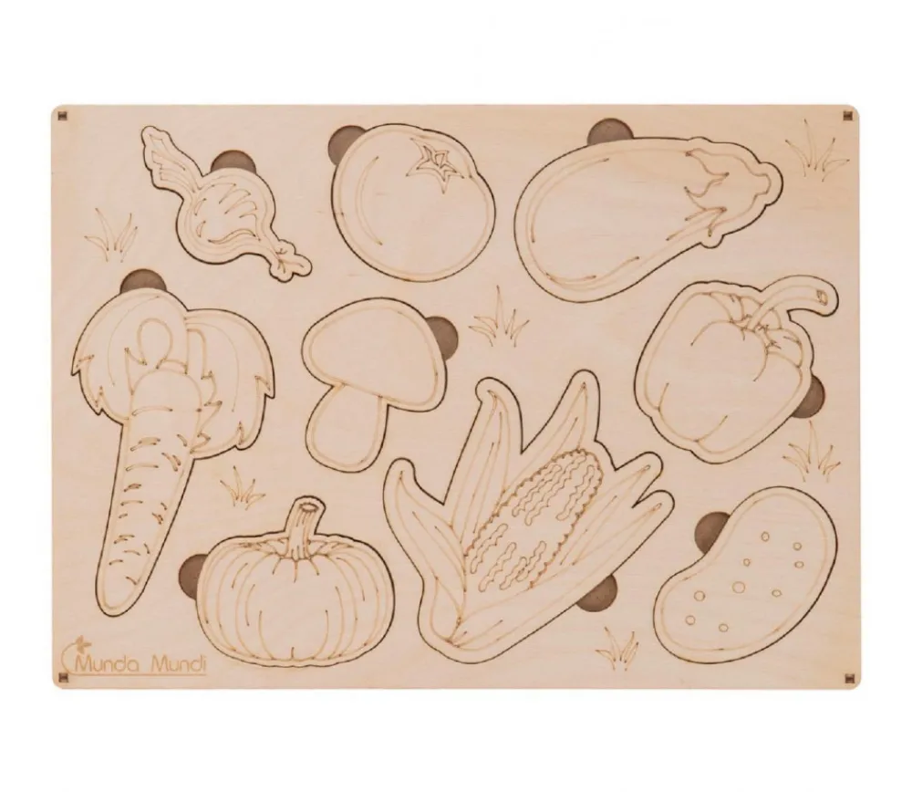 Tout Pour le Jeu Puzzle en bois légumes - 9 pièces