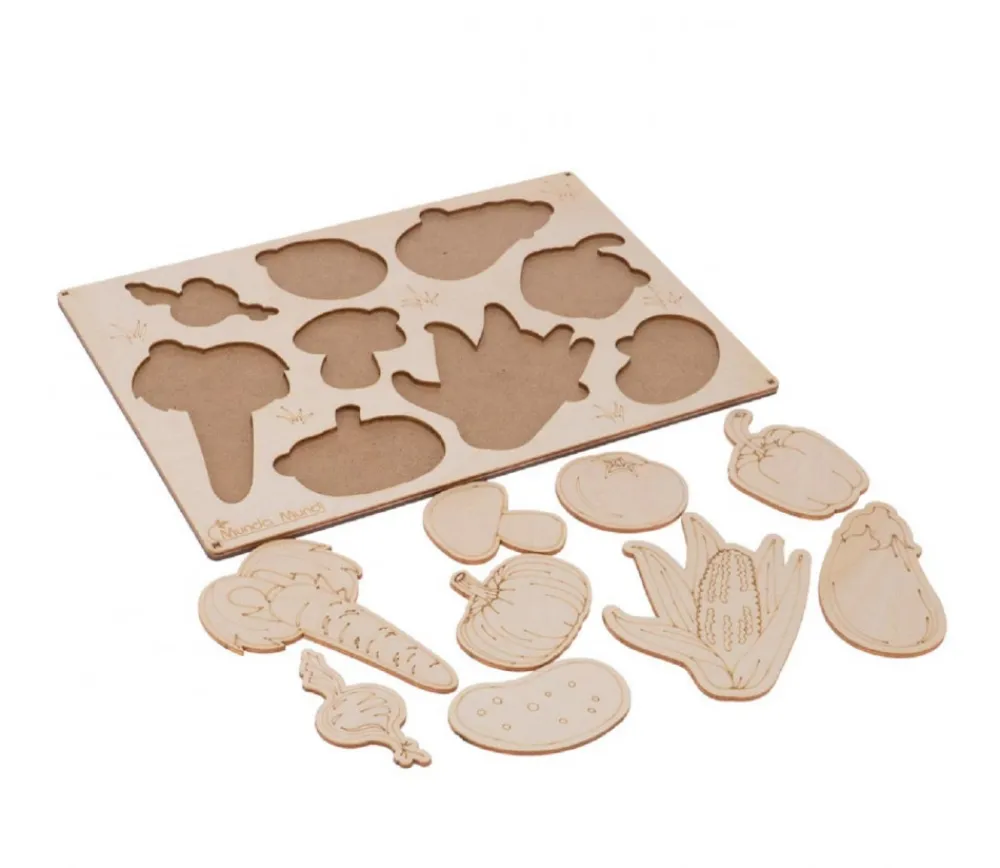 Tout Pour le Jeu Puzzle en bois légumes - 9 pièces