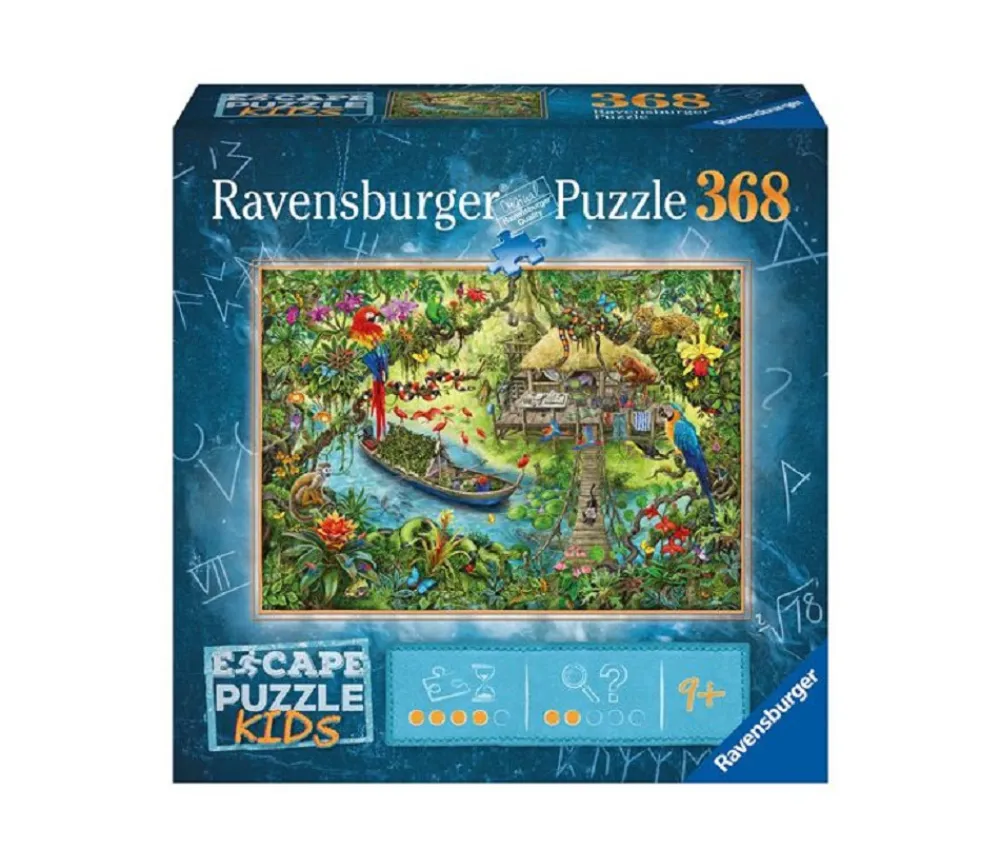 Tout Pour le Jeu Puzzle Escape Kids - Un safari dans la jungle - 368 pièces- Ravensburger