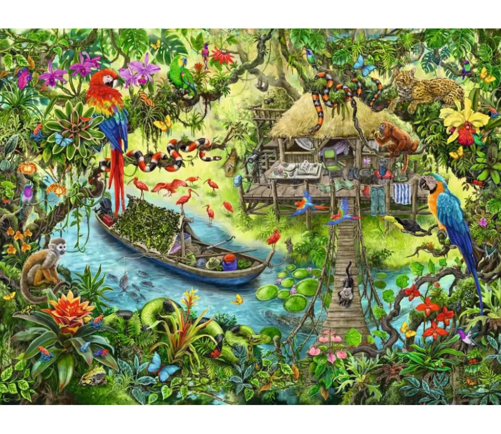 Tout Pour le Jeu Puzzle Escape Kids - Un safari dans la jungle - 368 pièces- Ravensburger