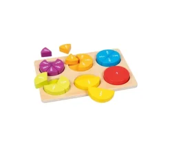 Tout Pour le Jeu Puzzle fractions et portions en bois 21 pièces
