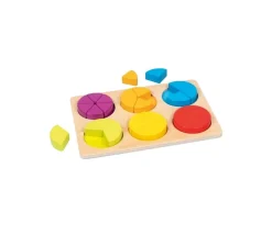 Tout Pour le Jeu Puzzle fractions et portions en bois 21 pièces