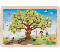 Tout Pour le Jeu Puzzle les Saisons à 4 étages en bois : Le pommier