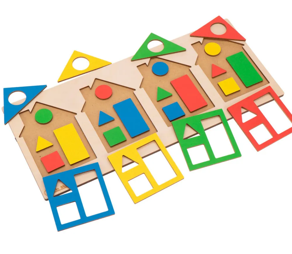 Tout Pour le Jeu Puzzle Maisons des formes et couleurs