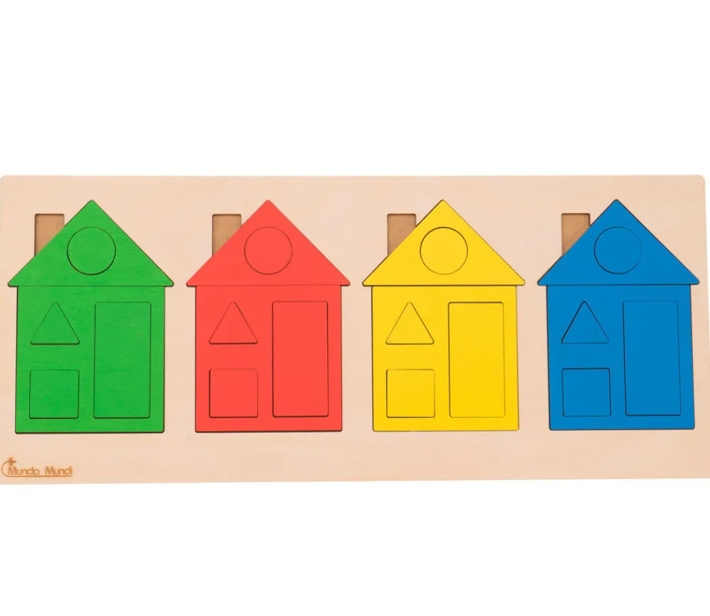 Tout Pour le Jeu Puzzle Maisons des formes et couleurs