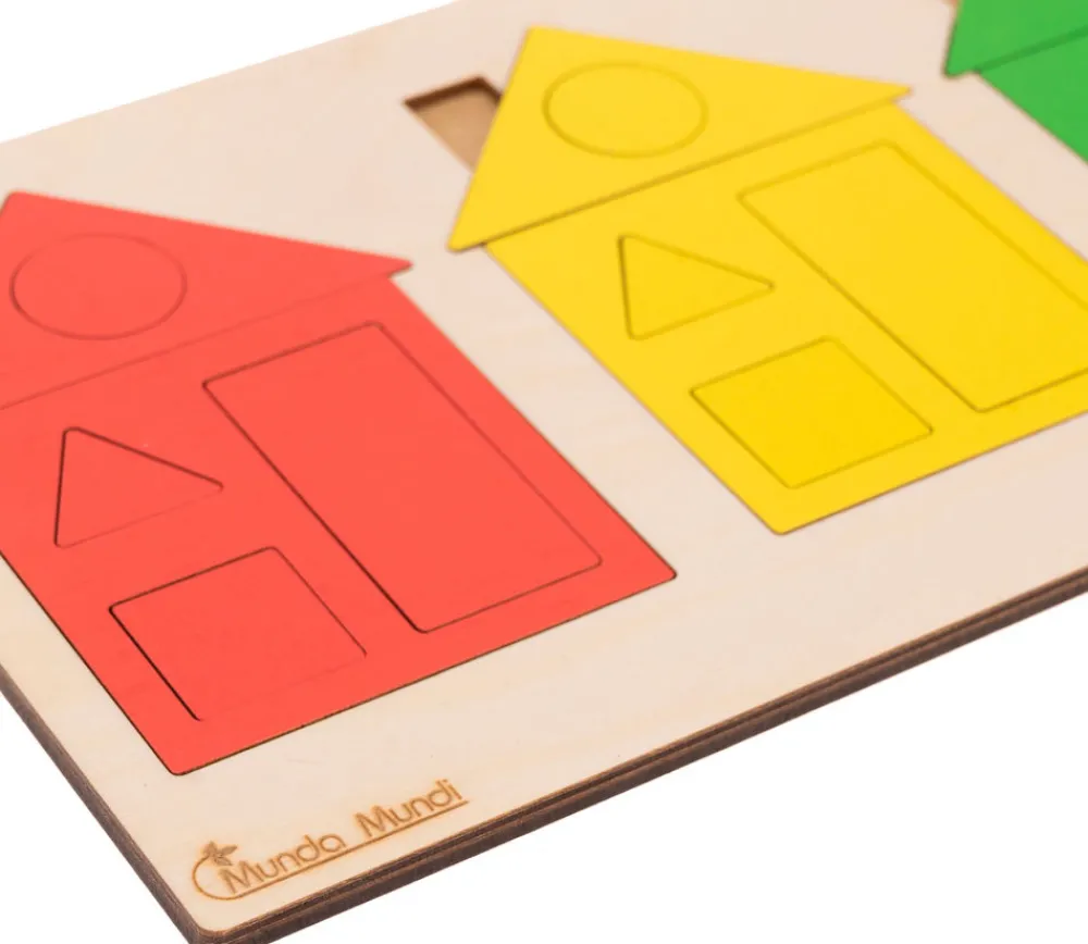 Tout Pour le Jeu Puzzle Maisons des formes et couleurs