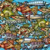 Tout Pour le Jeu Puzzle Poissons 12.5 cm - 72 pièces Curiosi
