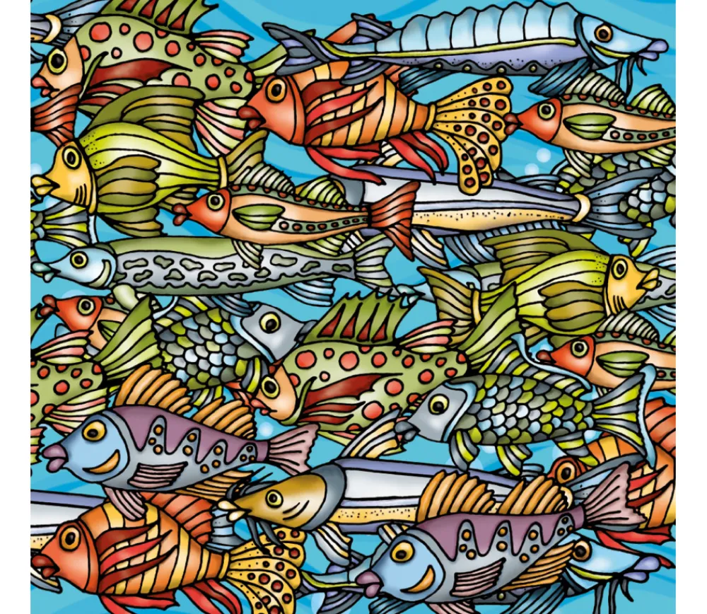 Tout Pour le Jeu Puzzle Poissons 12.5 cm - 72 pièces Curiosi