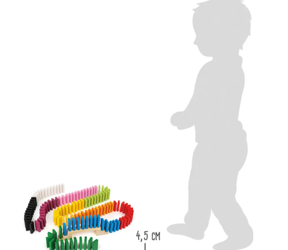 Enfant Tout Pour le Jeu Rallye Dominos bois Arc en ciel XXL - 560 tuiles
