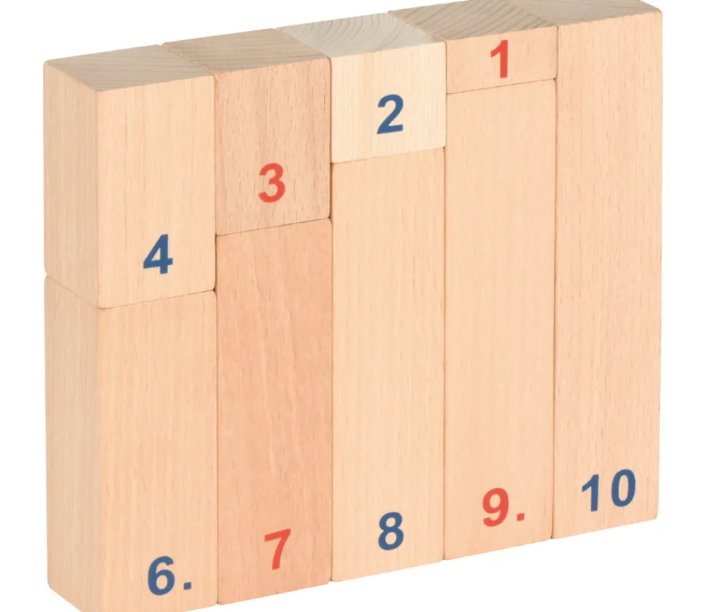 Tout Pour le Jeu Réglettes bois numérotées de calcul de 1 à 10 math