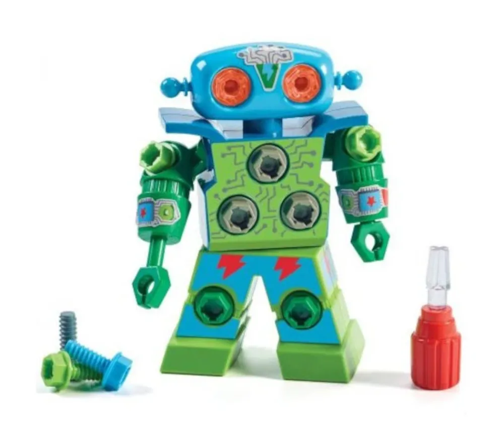 Tout Pour le Jeu Robot à visser 20 cm avec tournevis - design and drill robot STEM